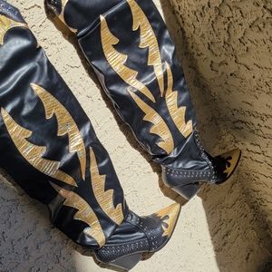 Thigh High Cowboy Boots